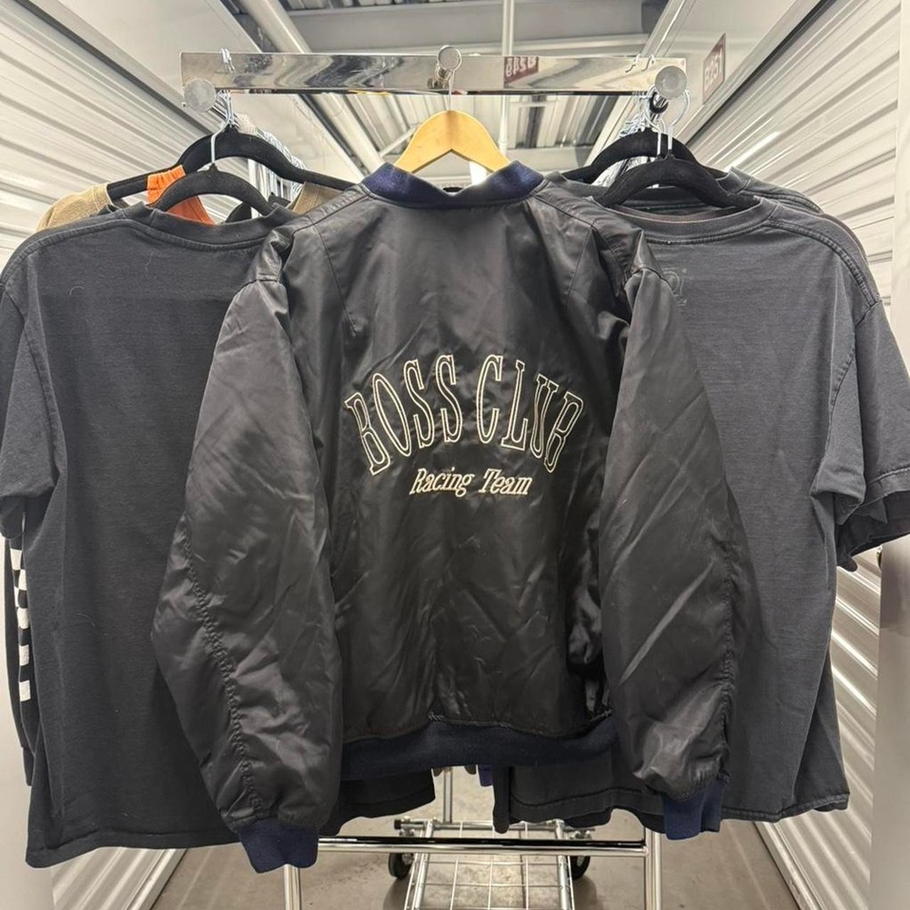 Vintage 90'e Boss Club Racing Embroidered Bomber Style Jacket